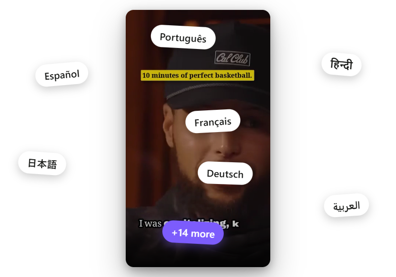 Reach an audience in 21 languages